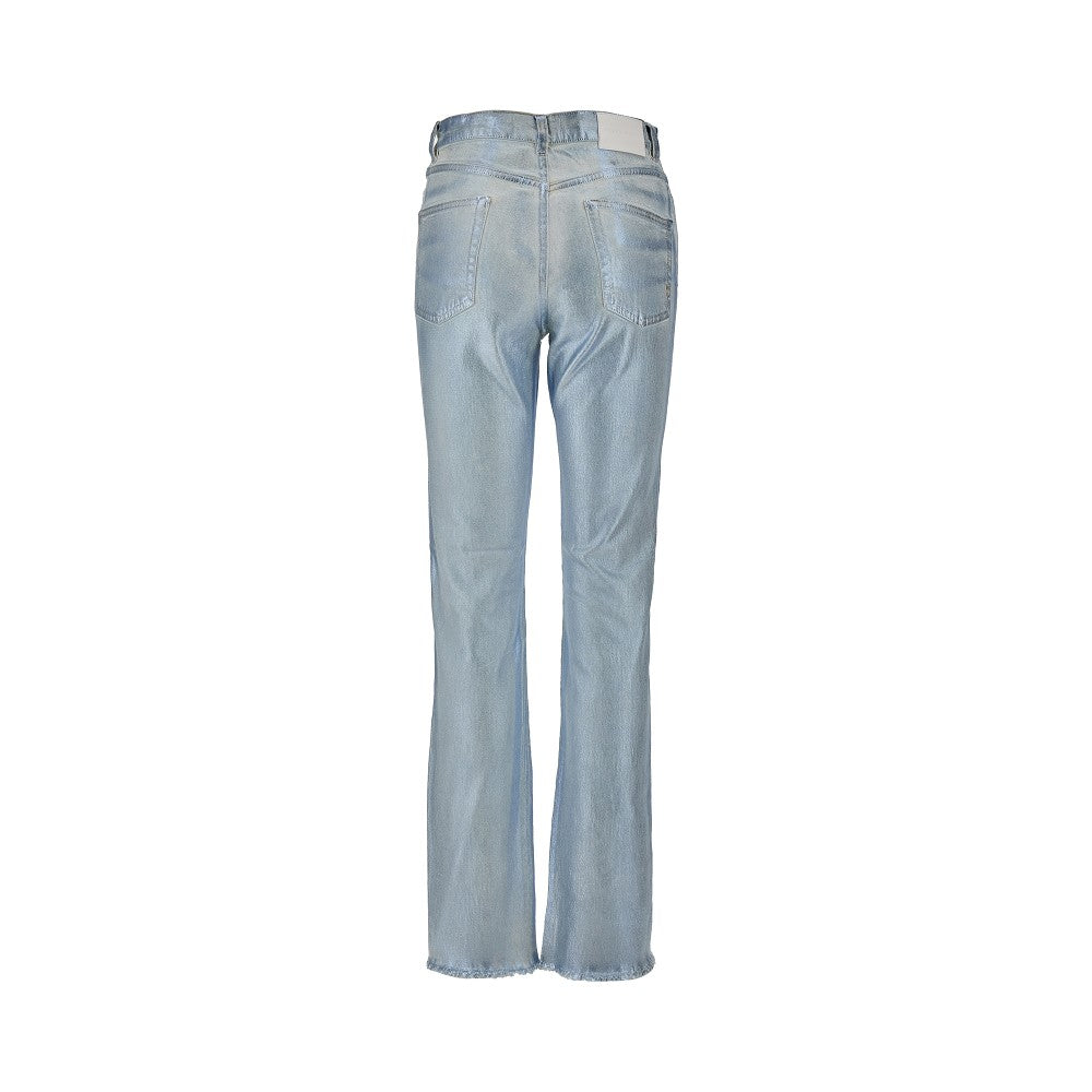 Jeans Roxanne in denim laminato