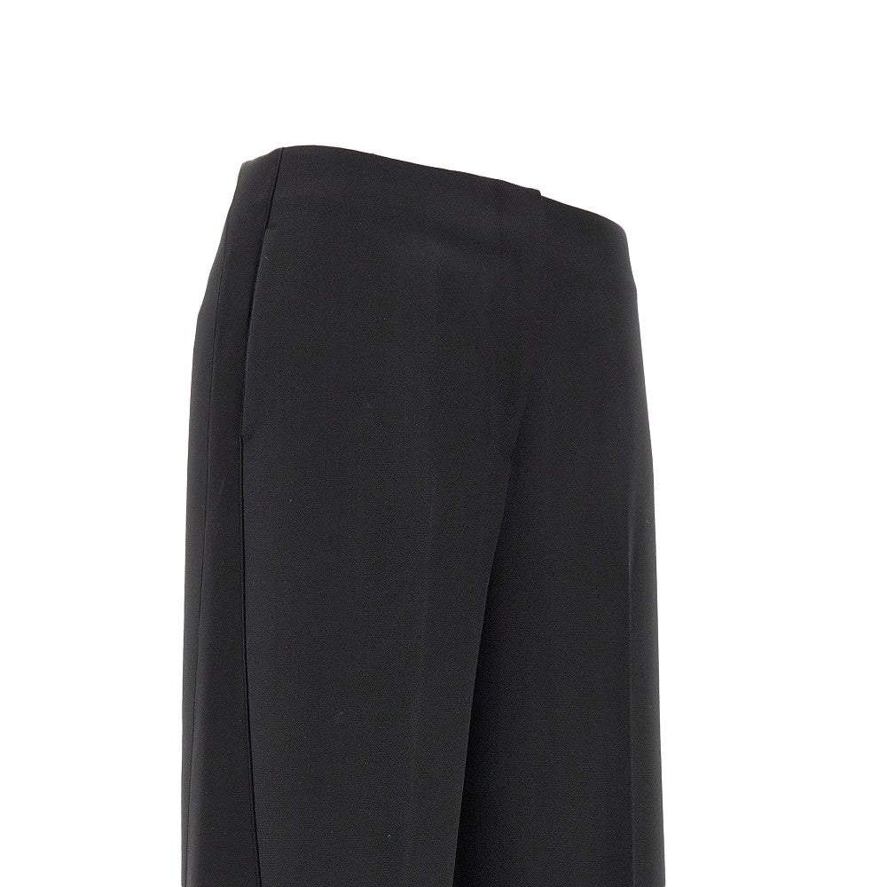 Palazzo pants with satin details