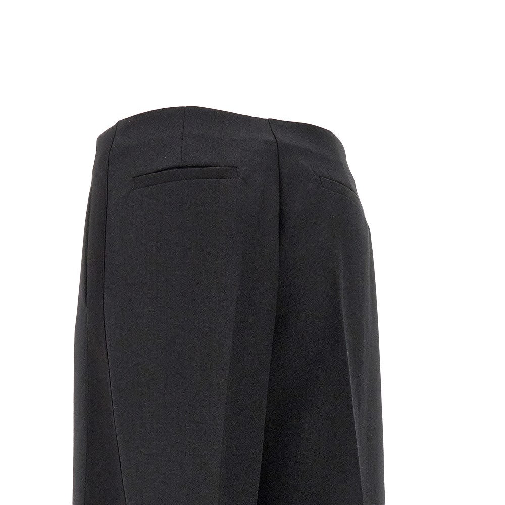 Palazzo pants with satin details