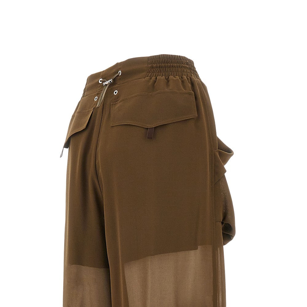 Georgette cargo pants