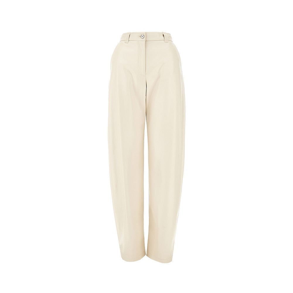 Faux leather Barrel Leg pants