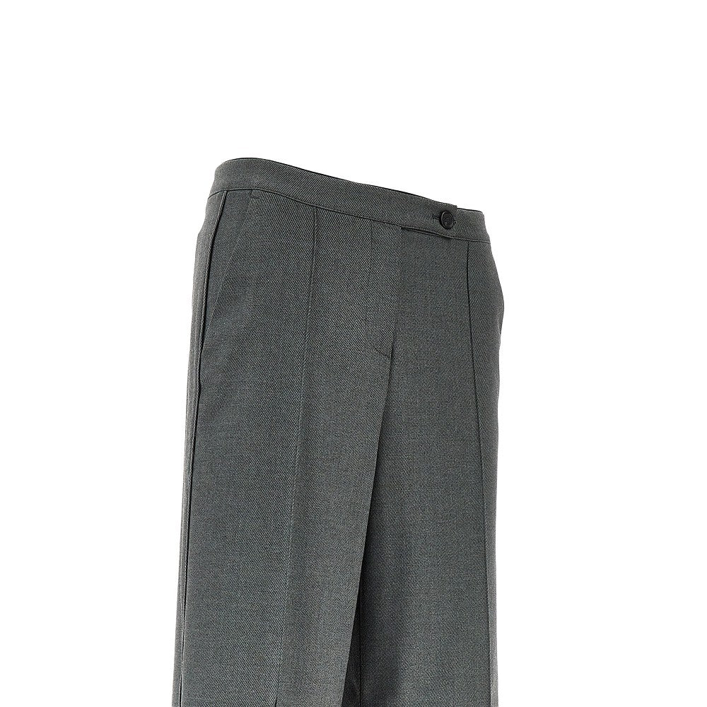 Flannel pants with torchon trimmings