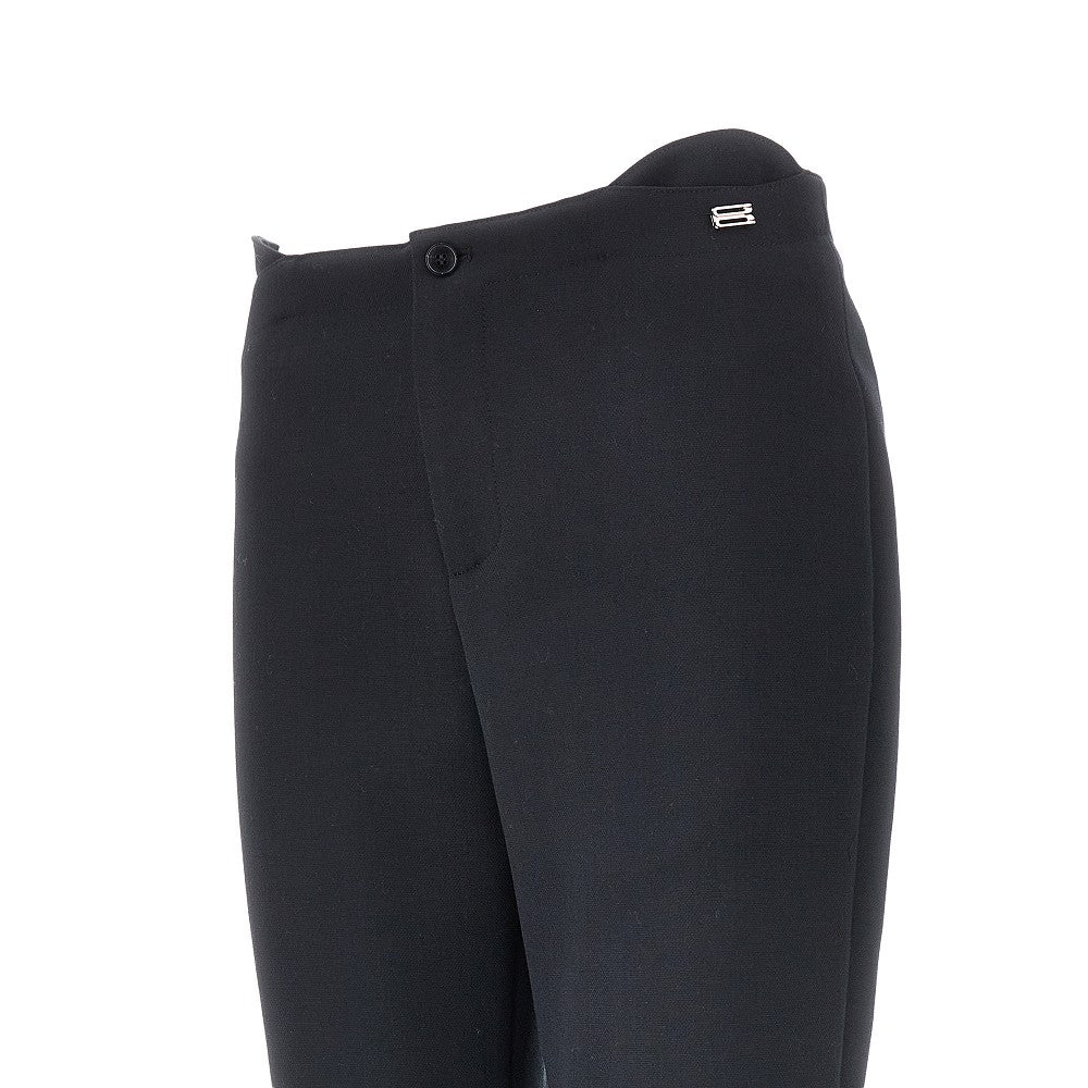 Wool-blend cropped pants