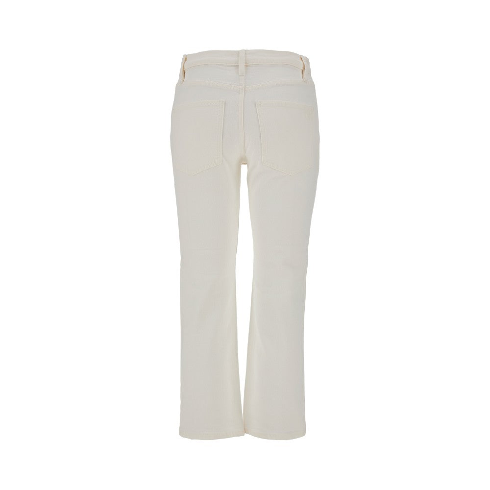 Stretch denim kick-flare jeans