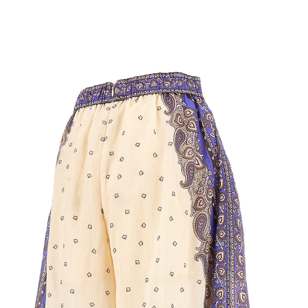 Pantalone cropped a gamba ampia 'Maxine'