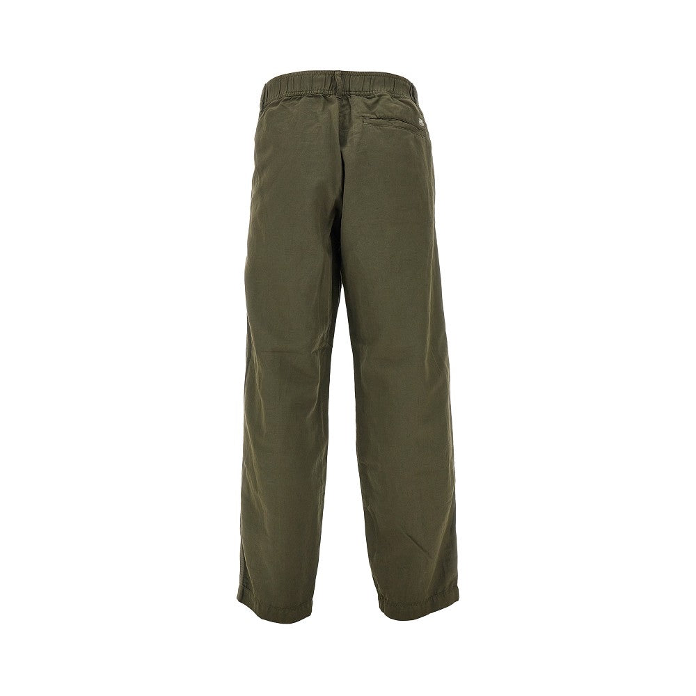 Pantalone cargo in misto cotone e lino