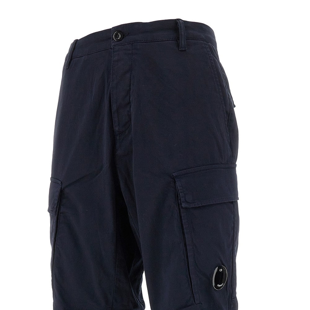 Pantalone cargo in stretch sateen Loose Fit