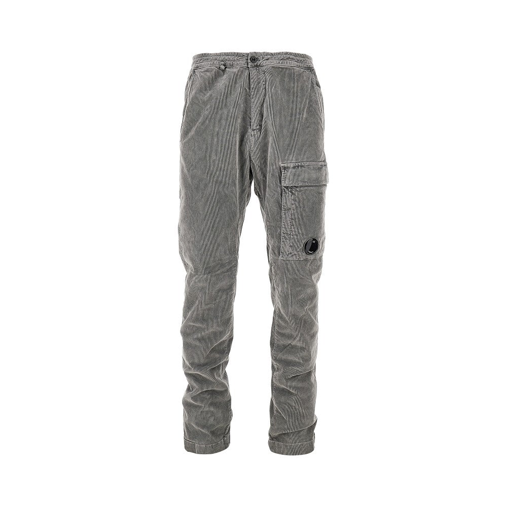 Pantalone cargo in velluto a costine