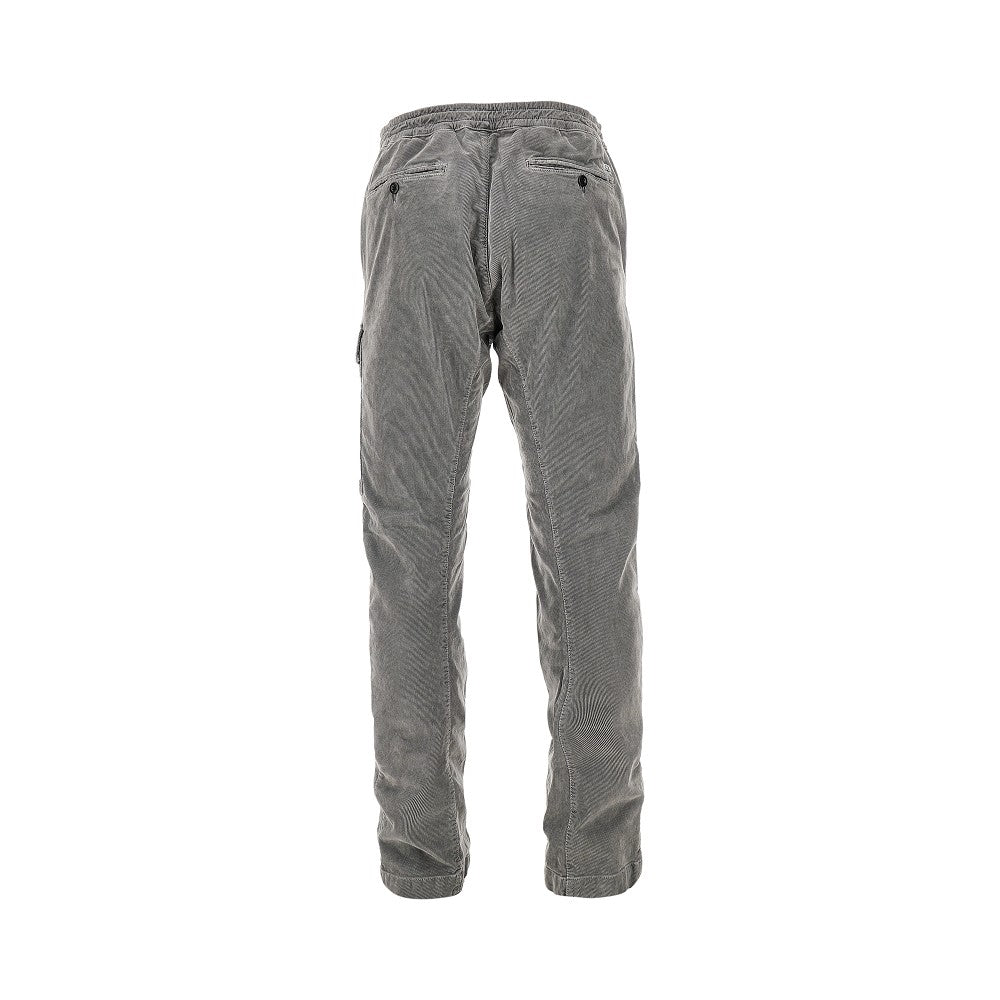 Pantalone cargo in velluto a costine
