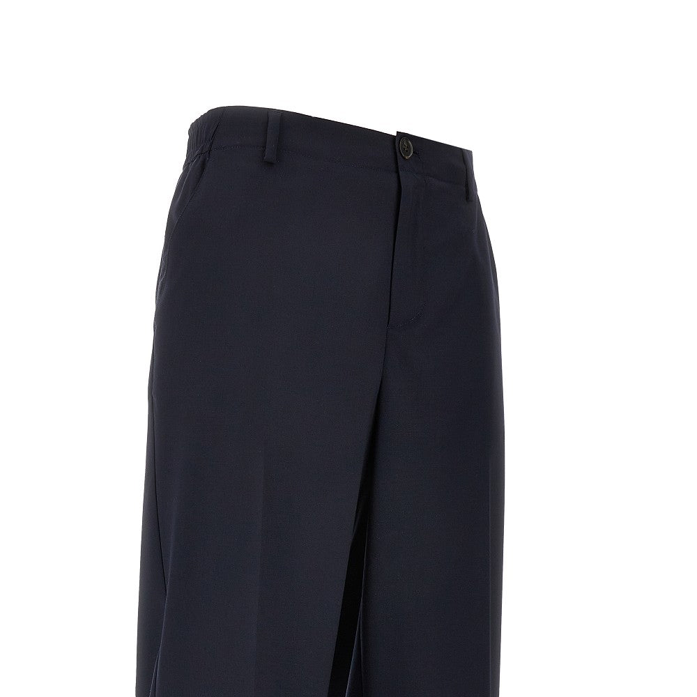 Wool-blend pants