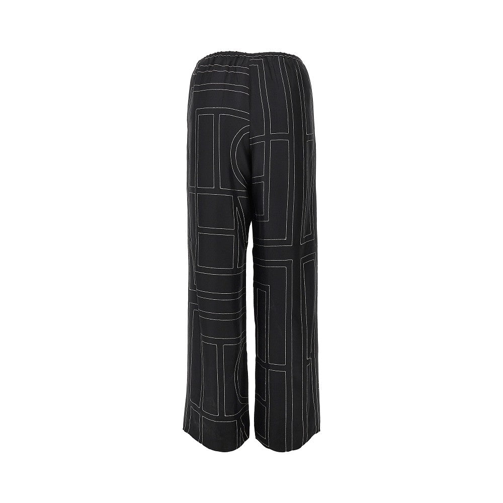Pantalone pyjama in seta Monogram