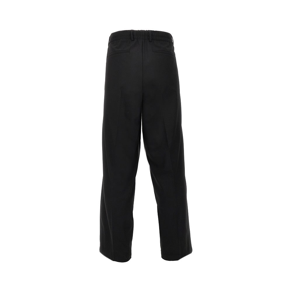 Stretch wool-blend pants