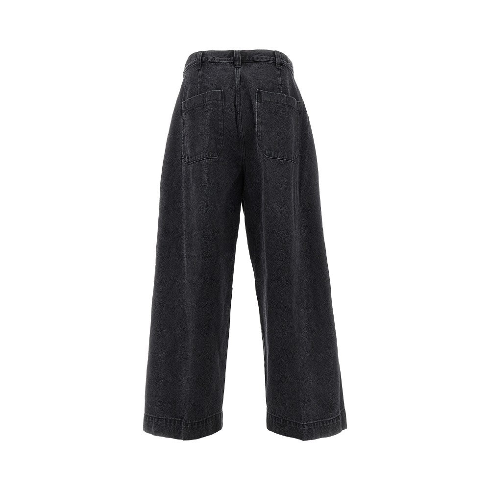 Pantalone con pince in denim 'Oliver'