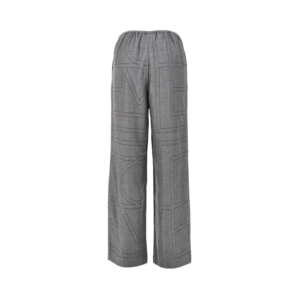 Pantalone pyjama in twill Monogram