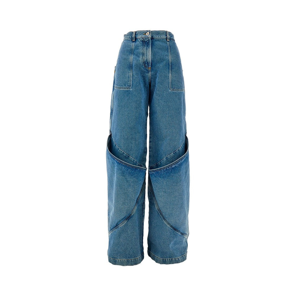 Denim oversized workwear pants