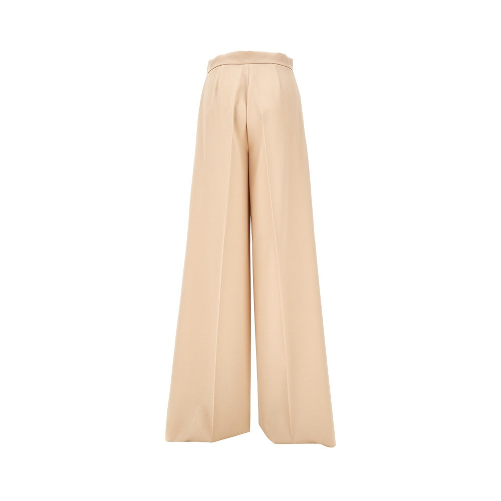 Pantalone a gamba ampia in twill