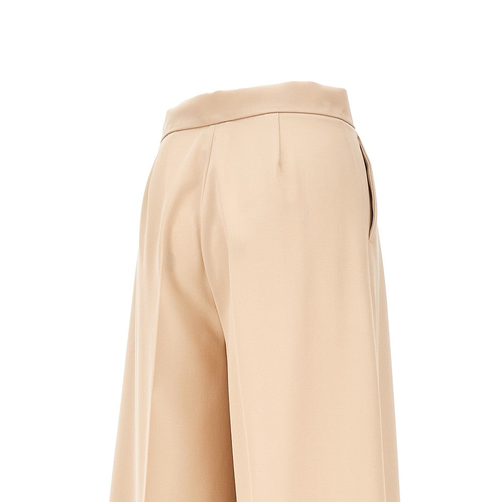 Pantalone a gamba ampia in twill