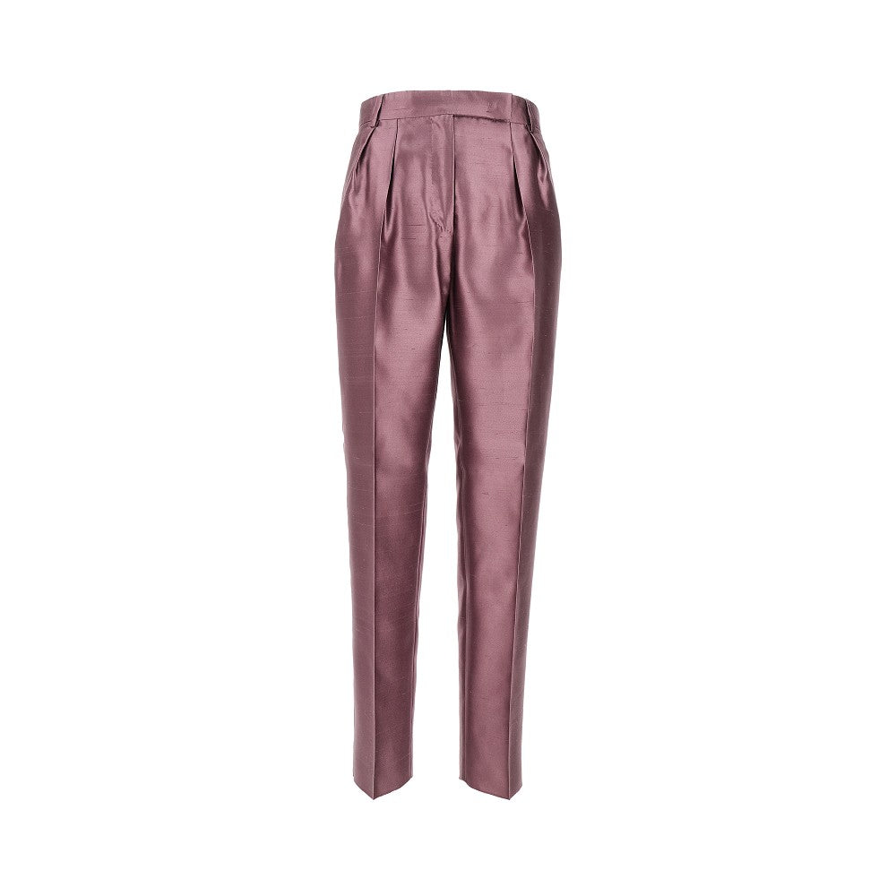 Pantalone in shantung con pince