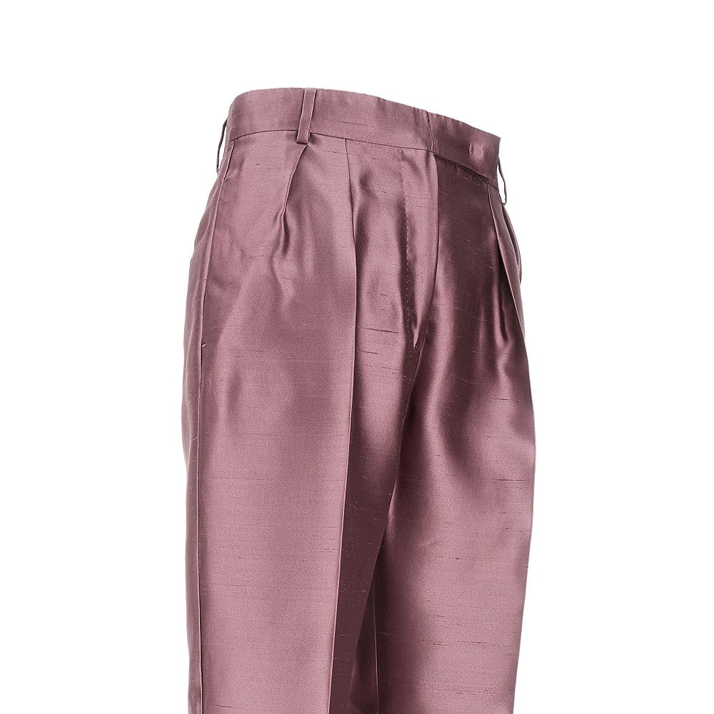 Shantung pants with dart