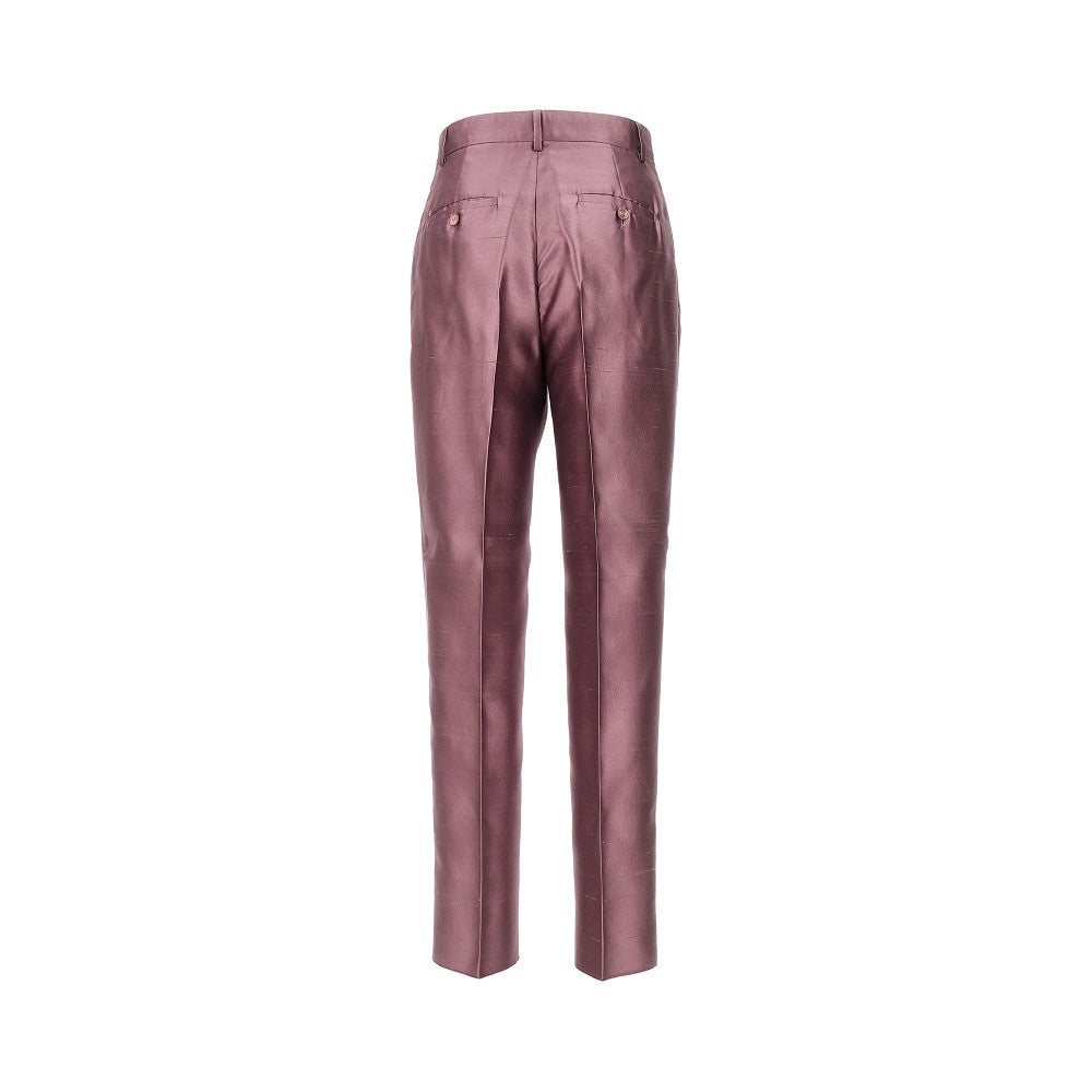 Pantalone in shantung con pince
