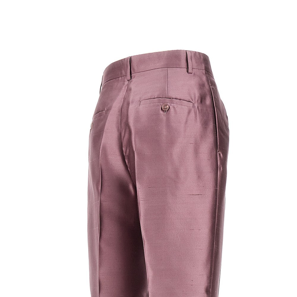 Shantung pants with dart