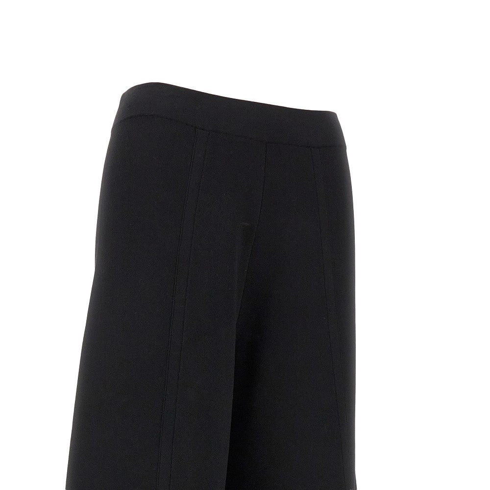 Pantalone a gamba ampia in maglia