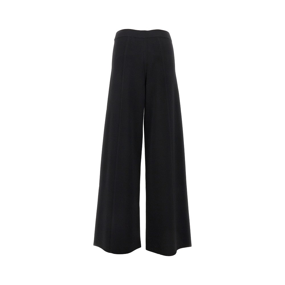 Pantalone a gamba ampia in maglia