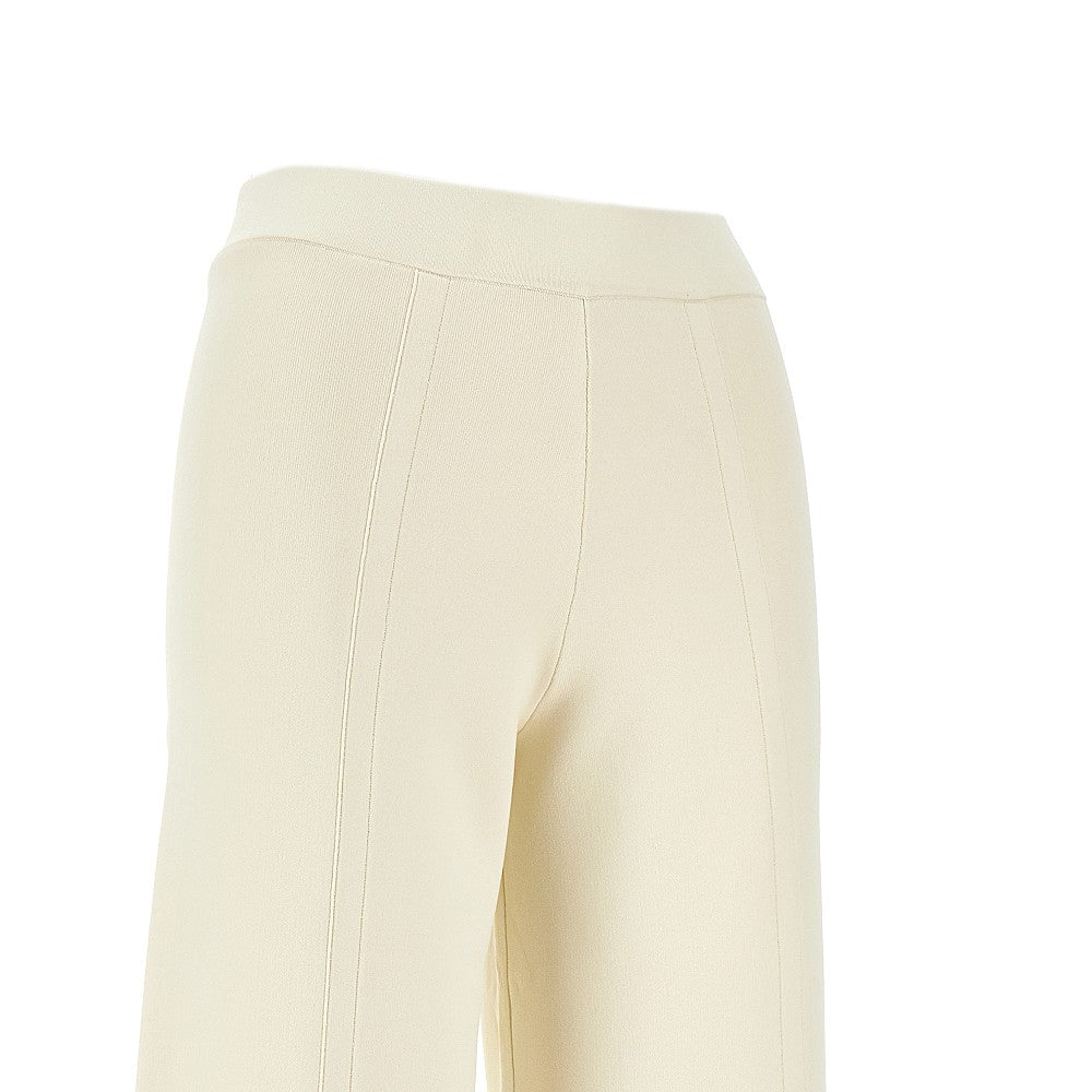 Pantalone a gamba ampia in maglia