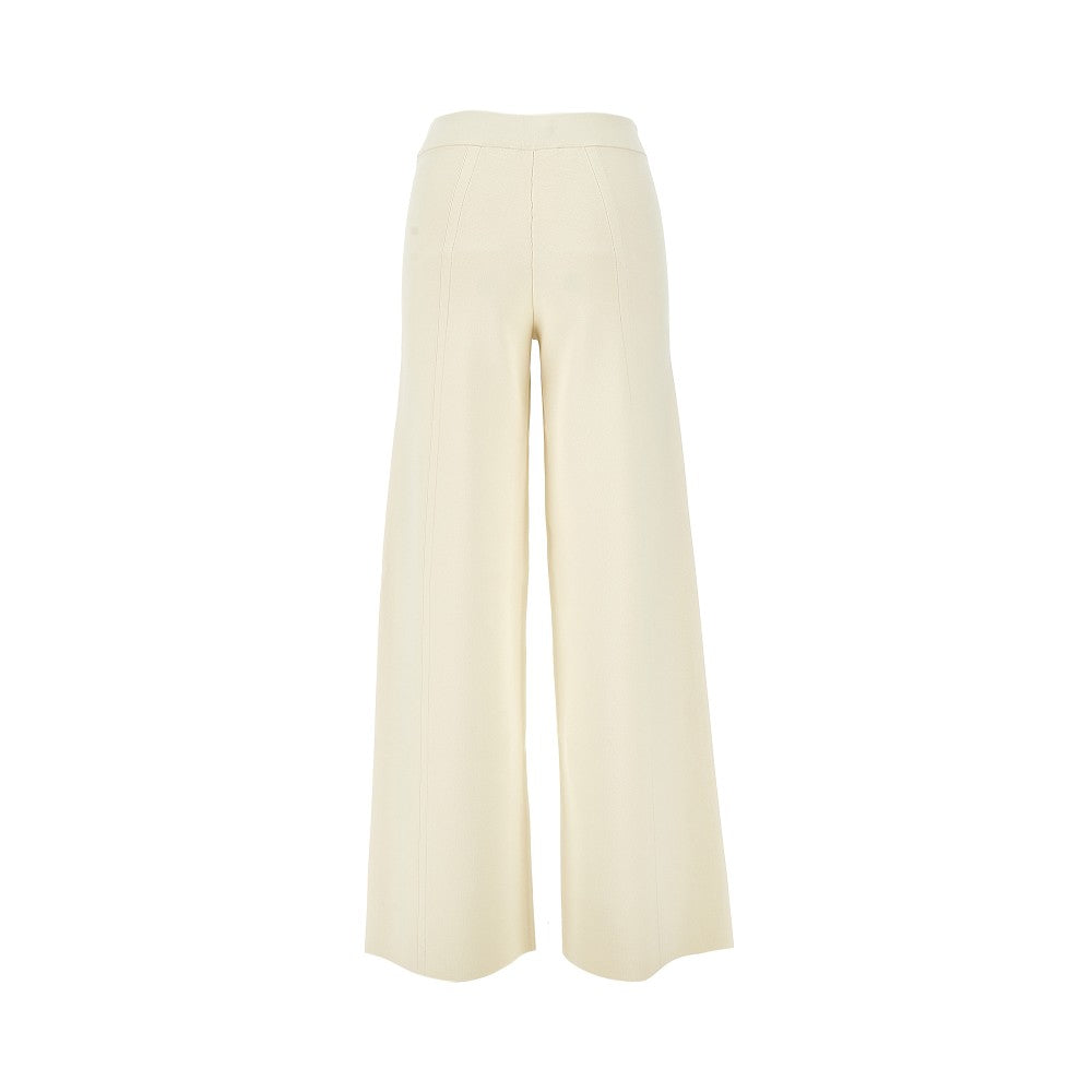 Pantalone a gamba ampia in maglia