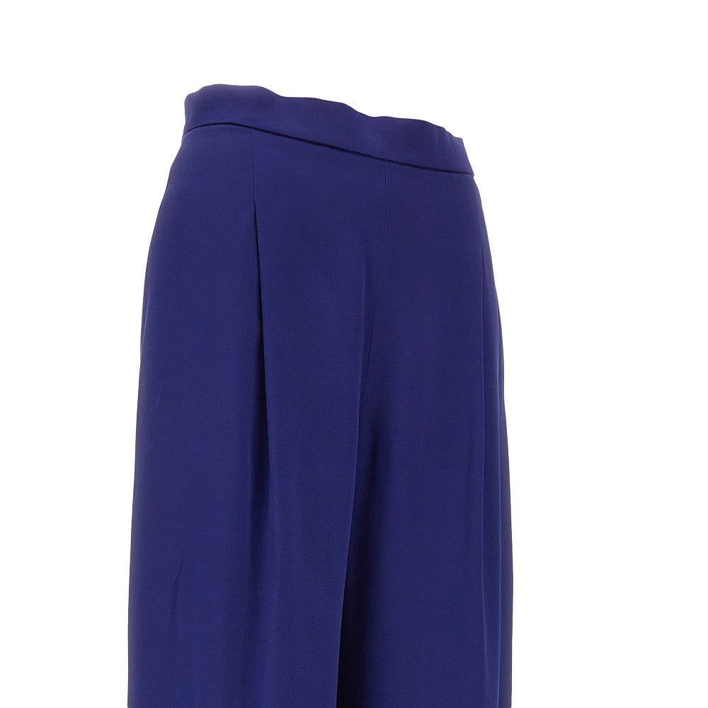 Pantalone in envers satin con pince