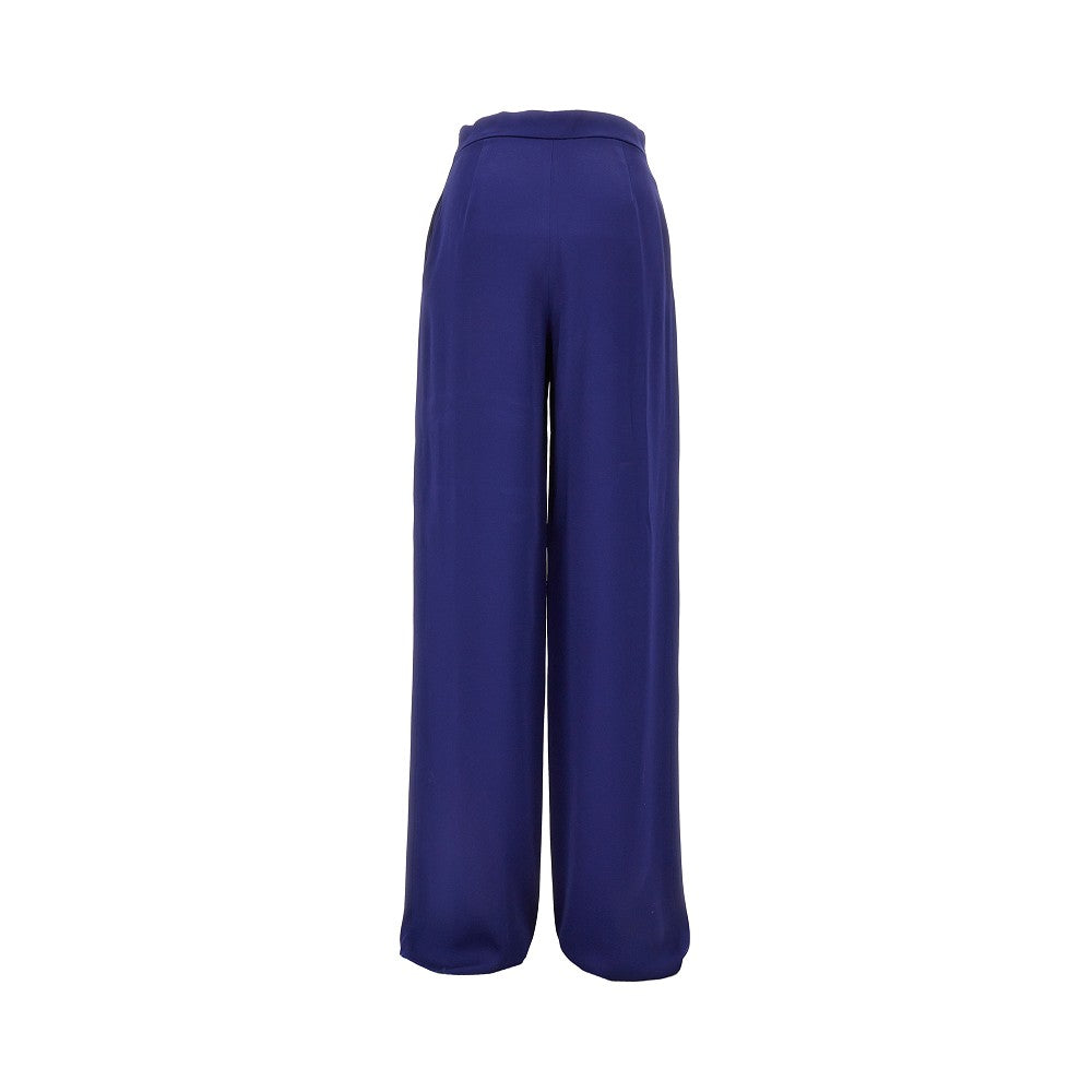 Pantalone in envers satin con pince