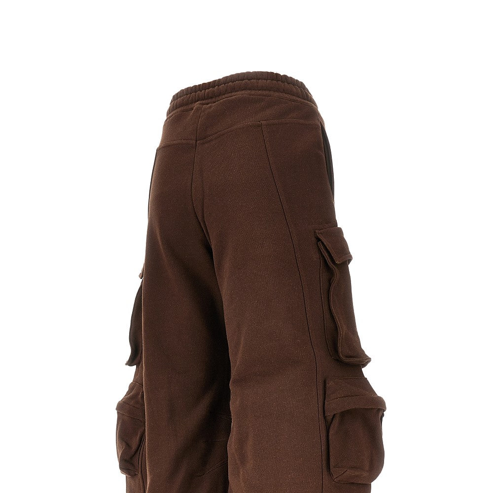 Pantalone cargo in felpa