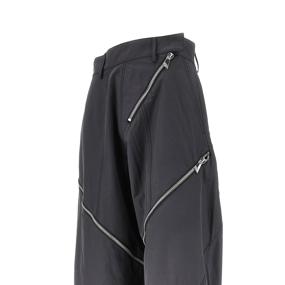 Zippers parachute pants