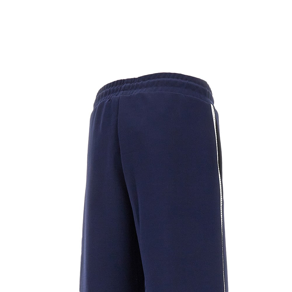 Track pants con intarsio traforato