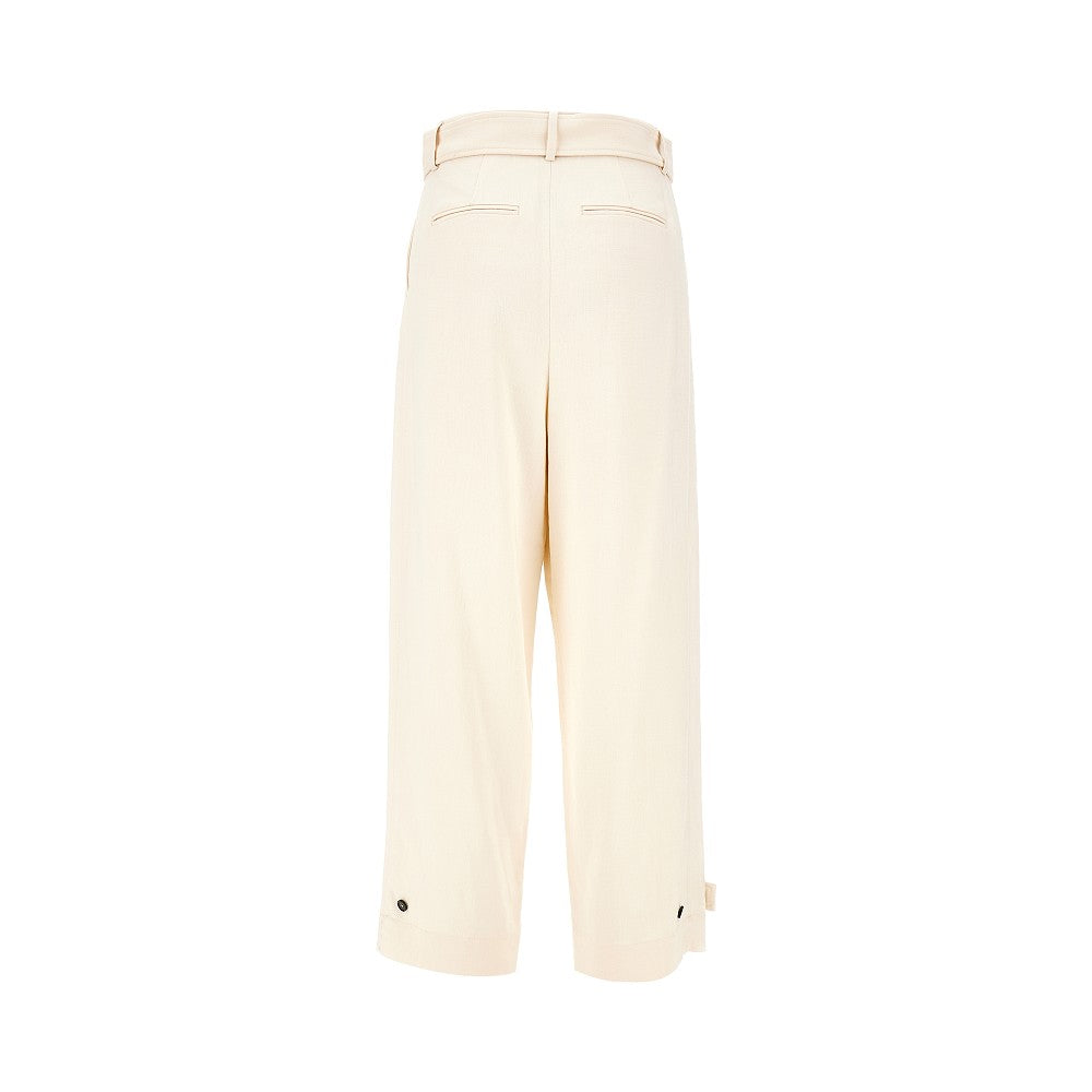 Pantalone in tela con cintura