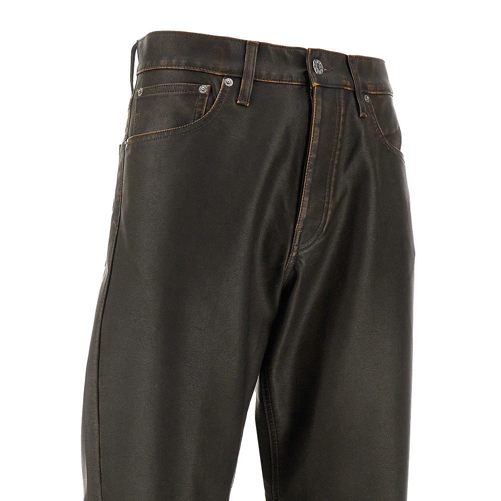 Faux leather Loose Fit pants