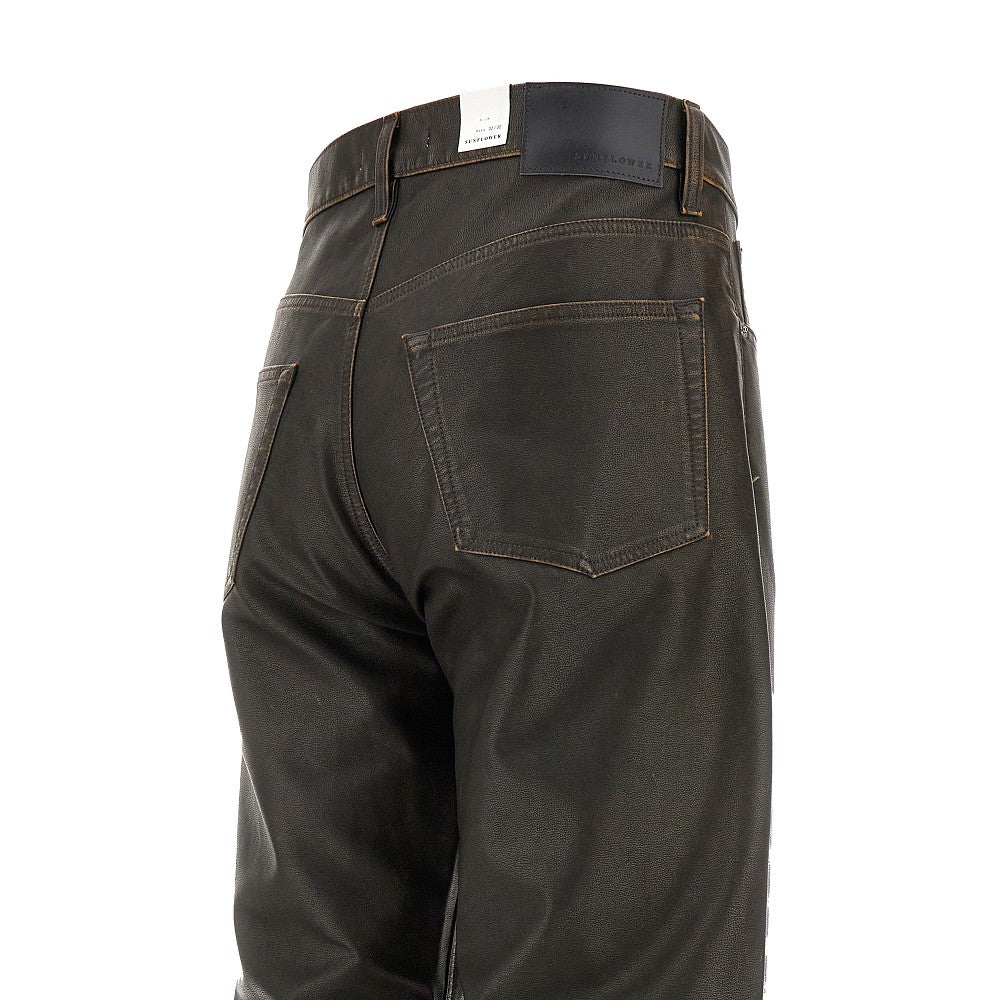 Faux leather Loose Fit pants