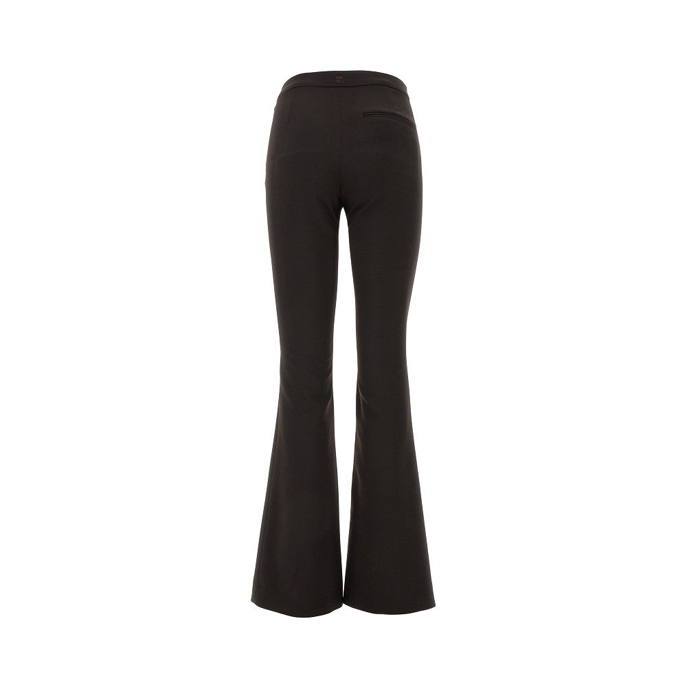 Pantalone 'Oblique' in lana stretch