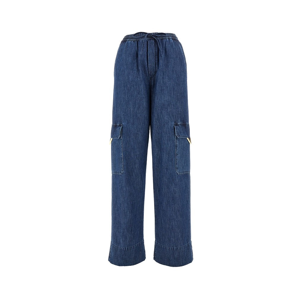Denim Chambray cargo pants