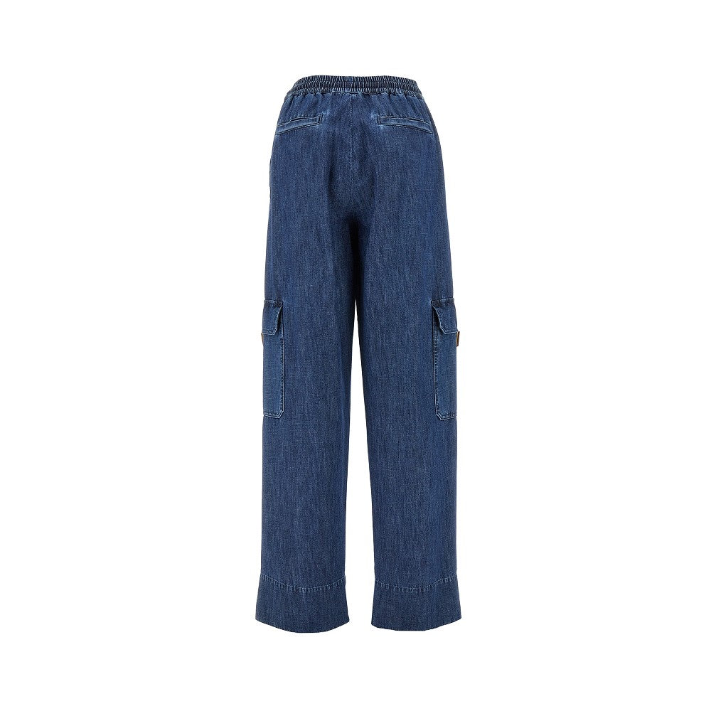 Denim Chambray cargo pants