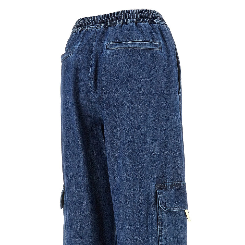 Denim Chambray cargo pants