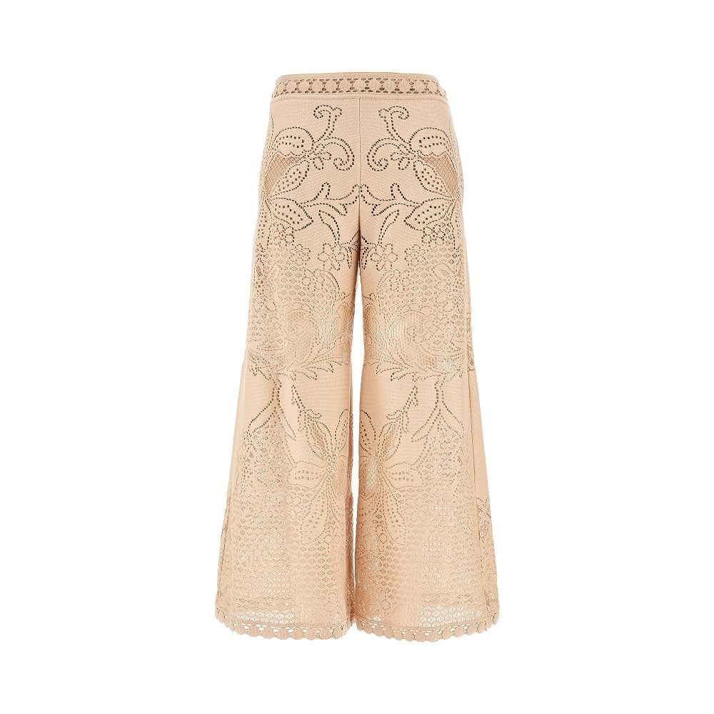 Cotton Guipure Jardin Plat pants