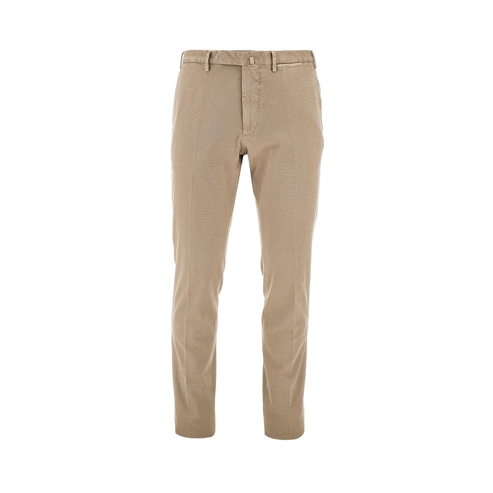 Stretch cotton trousers