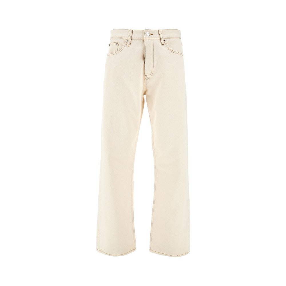Loose denim pants