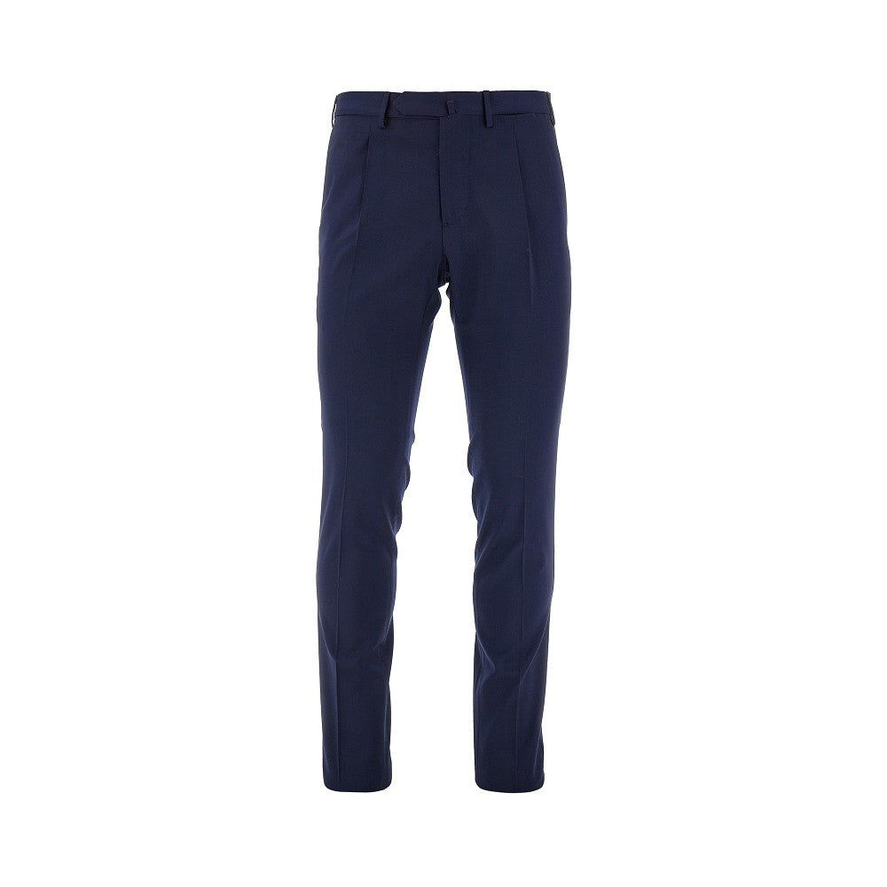 Wool-blend tailored pants