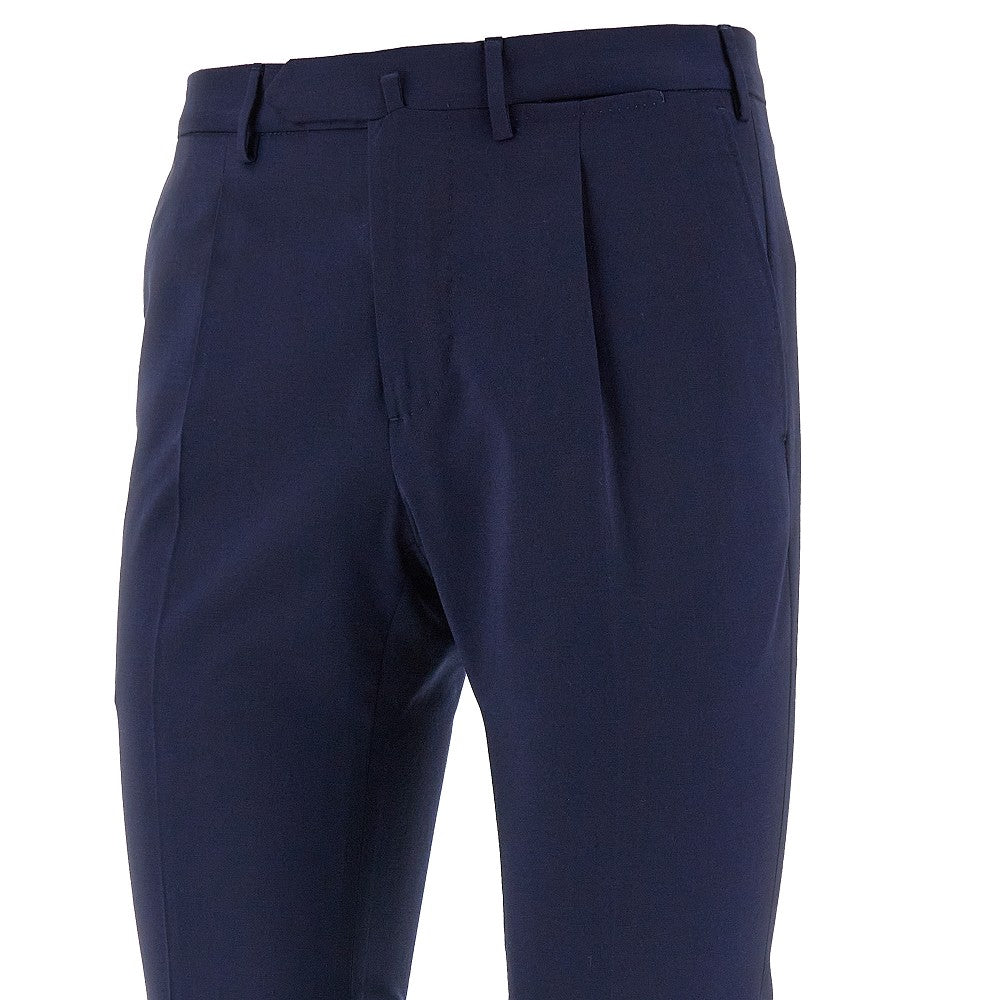 Wool-blend tailored pants