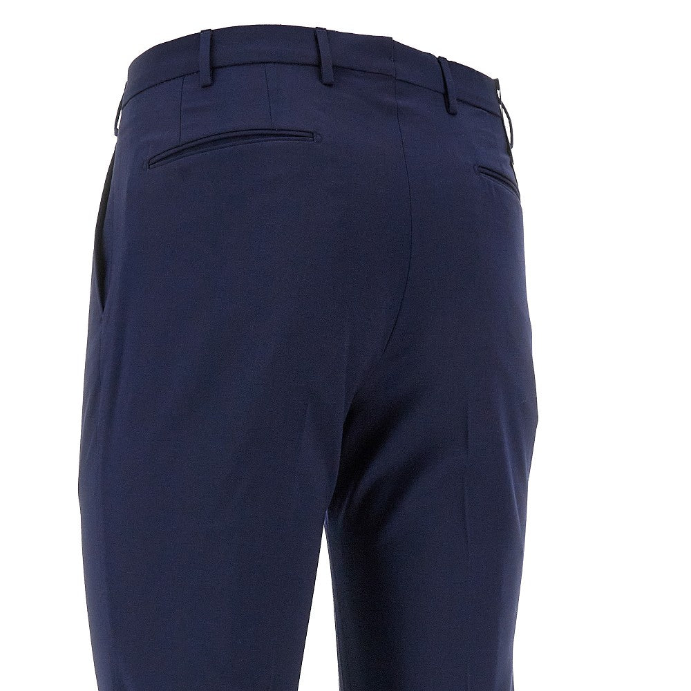 Wool-blend tailored pants