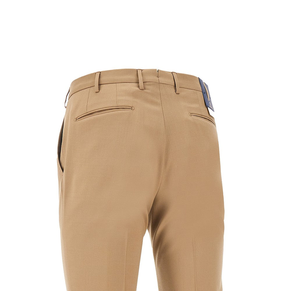 Wool-blend tailored pants