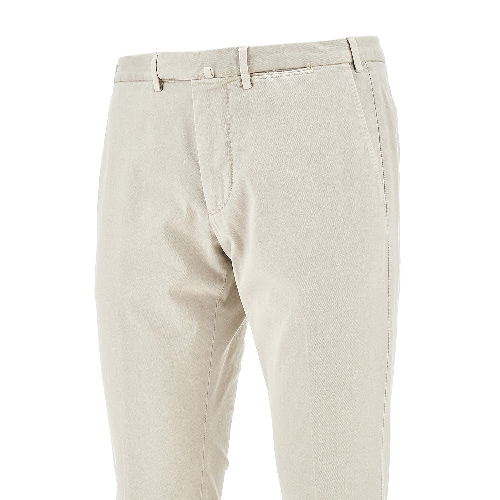 Stretch gabardine trousers