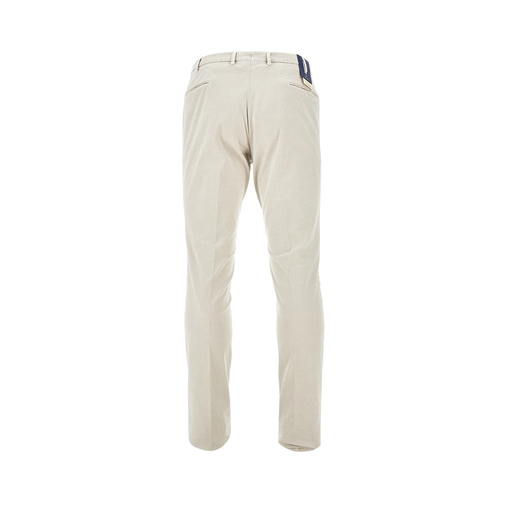 Stretch gabardine trousers